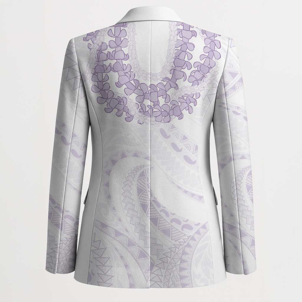 Aloha Lei Onaona Blazer Purple Hawaiian Tribal Pattern LT9 - Polynesian Pride