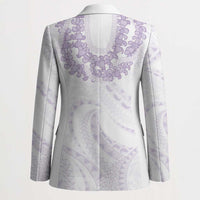 Aloha Lei Onaona Blazer Purple Hawaiian Tribal Pattern LT9 - Polynesian Pride