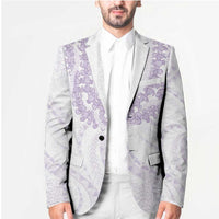 Aloha Lei Onaona Blazer Purple Hawaiian Tribal Pattern LT9 - Polynesian Pride