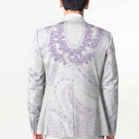 Aloha Lei Onaona Blazer Purple Hawaiian Tribal Pattern LT9 - Polynesian Pride