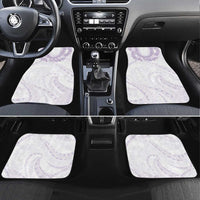 Aloha Lei Onaona Car Mats Purple Hawaiian Tribal Pattern