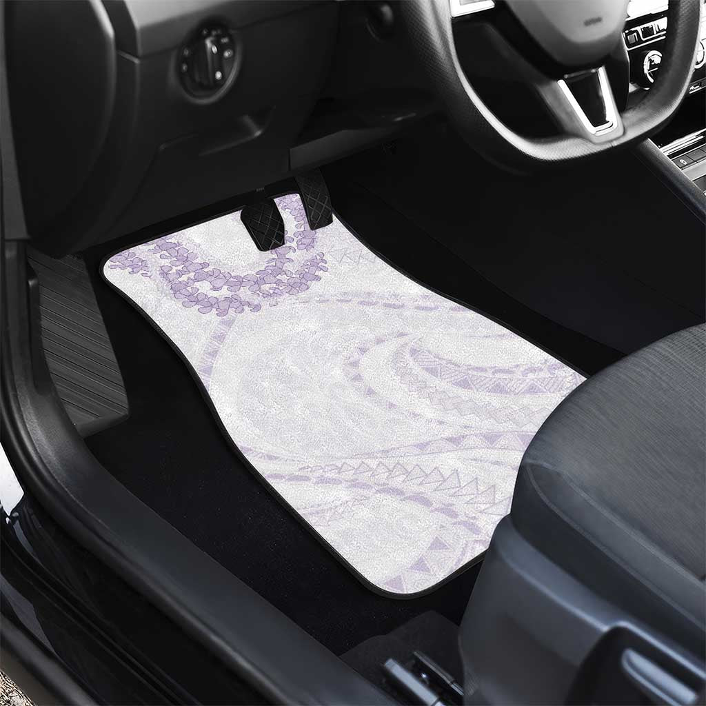 Aloha Lei Onaona Car Mats Purple Hawaiian Tribal Pattern