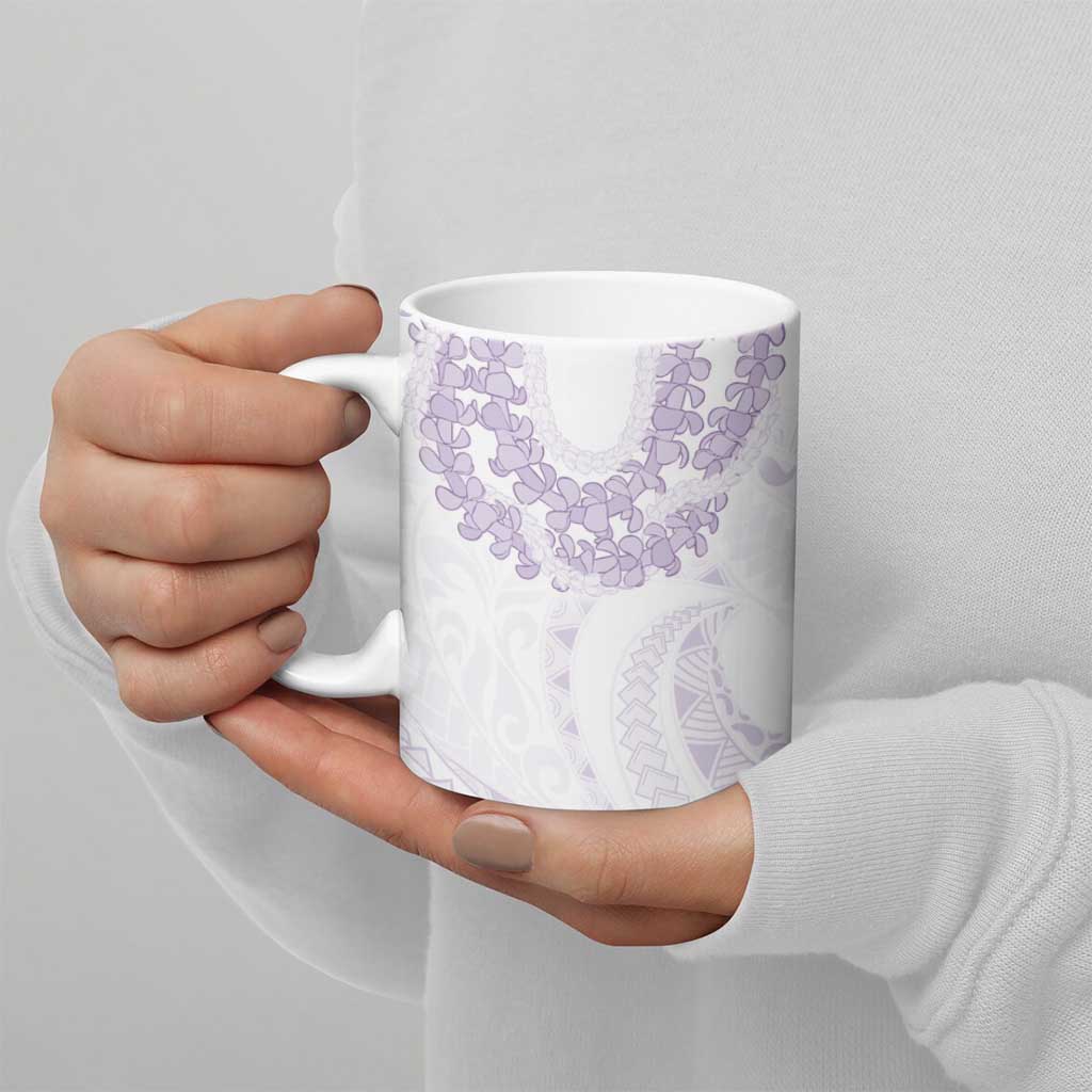 Aloha Lei Onaona Ceramic Mug Purple Hawaiian Tribal Pattern - Polynesian Pride