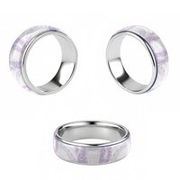 Aloha Lei Onaona Classic Ring Purple Hawaiian Tribal Pattern - Polynesian Pride