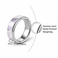 Aloha Lei Onaona Classic Ring Purple Hawaiian Tribal Pattern - Polynesian Pride