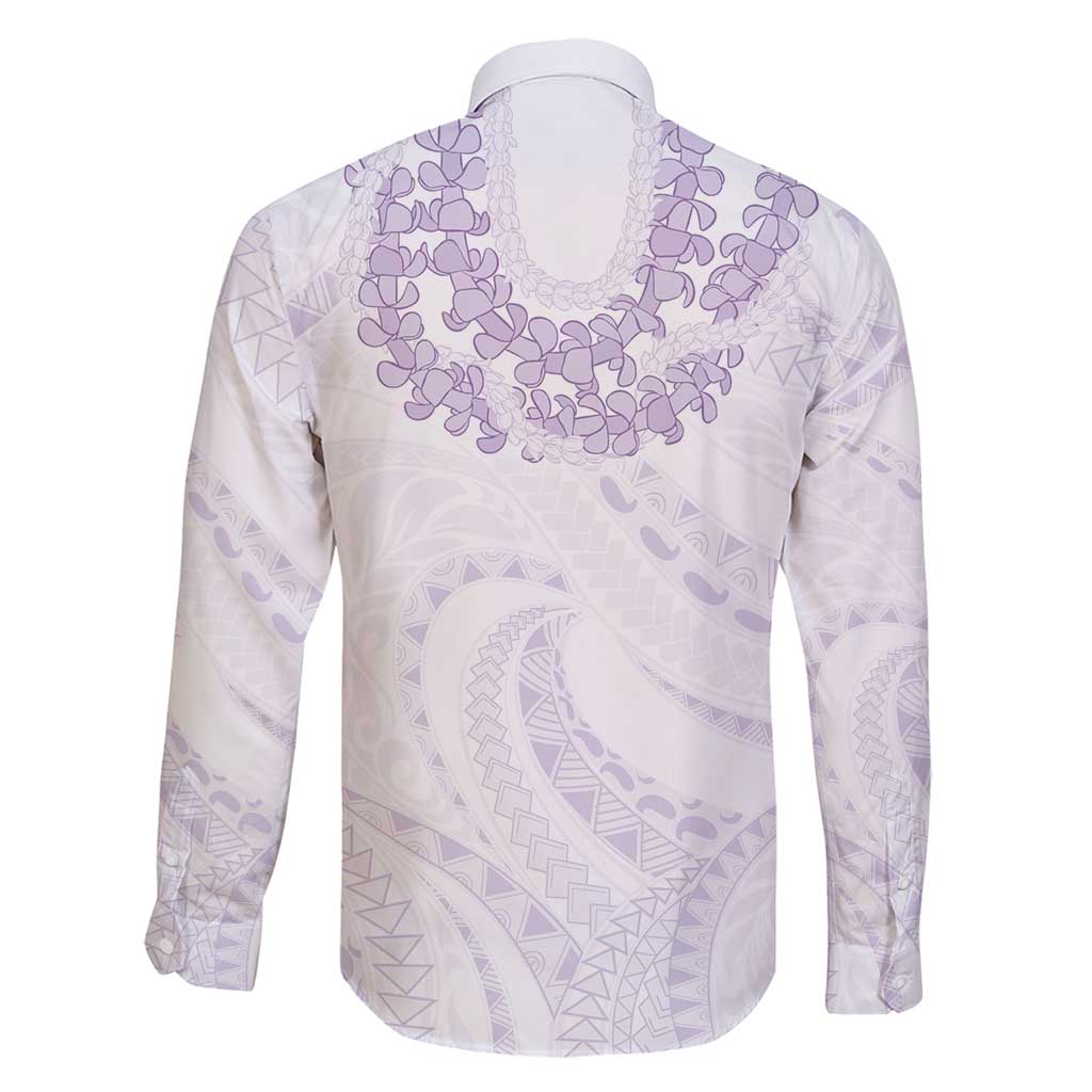 Aloha Lei Onaona Family Matching Mermaid Dress and Hawaiian Shirt Purple Hawaiian Tribal Pattern LT9 - Polynesian Pride