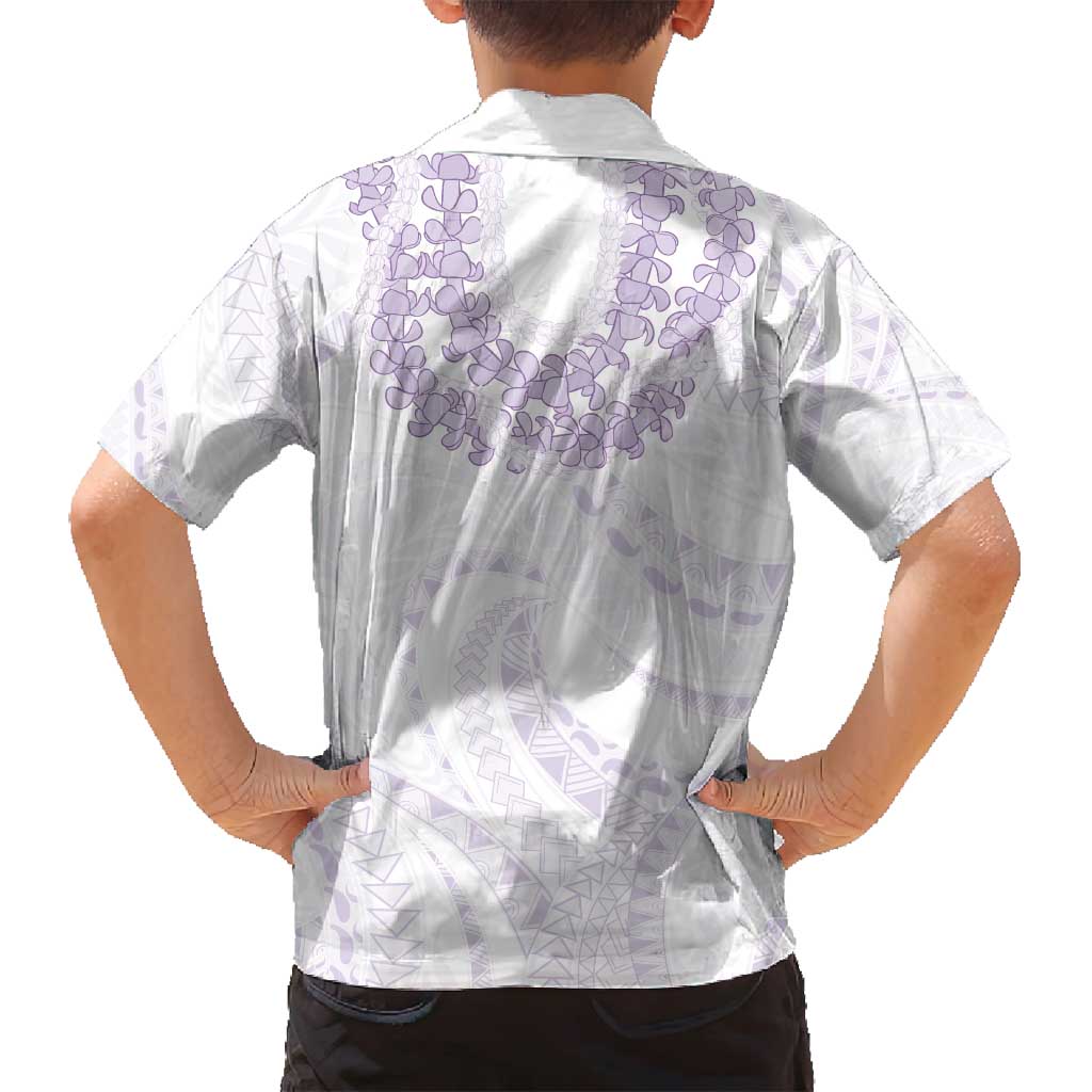 Aloha Lei Onaona Family Matching Off Shoulder Maxi Dress and Hawaiian Shirt Purple Hawaiian Tribal Pattern LT9 - Polynesian Pride