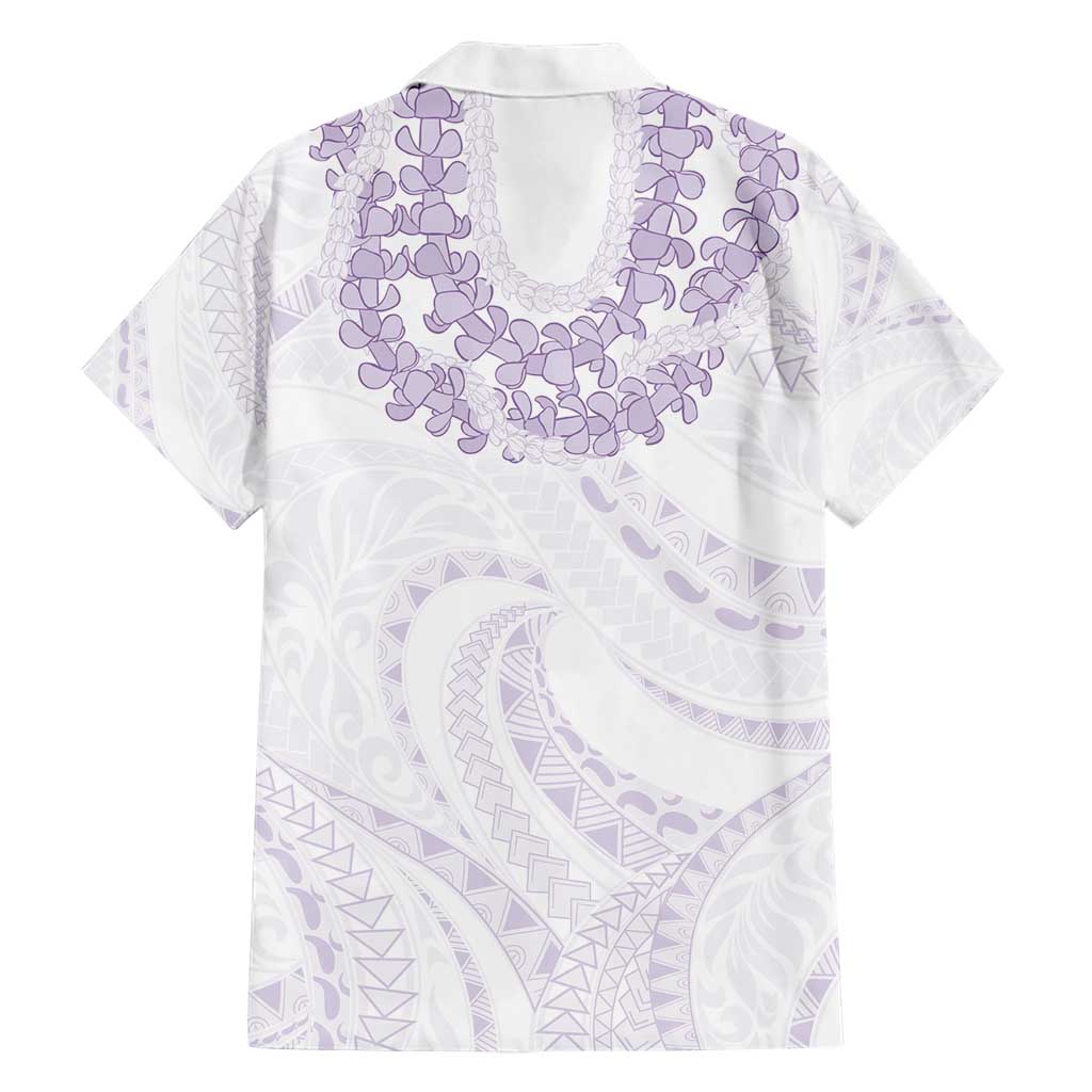 Aloha Lei Onaona Family Matching Short Sleeve Bodycon Dress and Hawaiian Shirt Purple Hawaiian Tribal Pattern LT9 - Polynesian Pride
