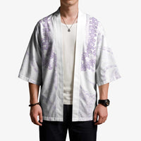 Aloha Lei Onaona Kimono Purple Hawaiian Tribal Pattern - Polynesian Pride