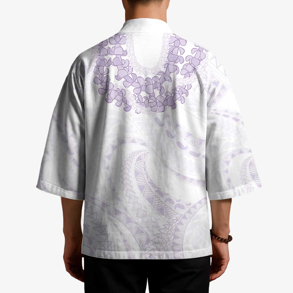 Aloha Lei Onaona Kimono Purple Hawaiian Tribal Pattern - Polynesian Pride
