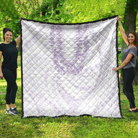 Aloha Lei Onaona Quilt Purple Hawaiian Tribal Pattern