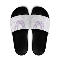 Aloha Lei Onaona Slide Sandals Purple Hawaiian Tribal Pattern LT9 Purple - Polynesian Pride