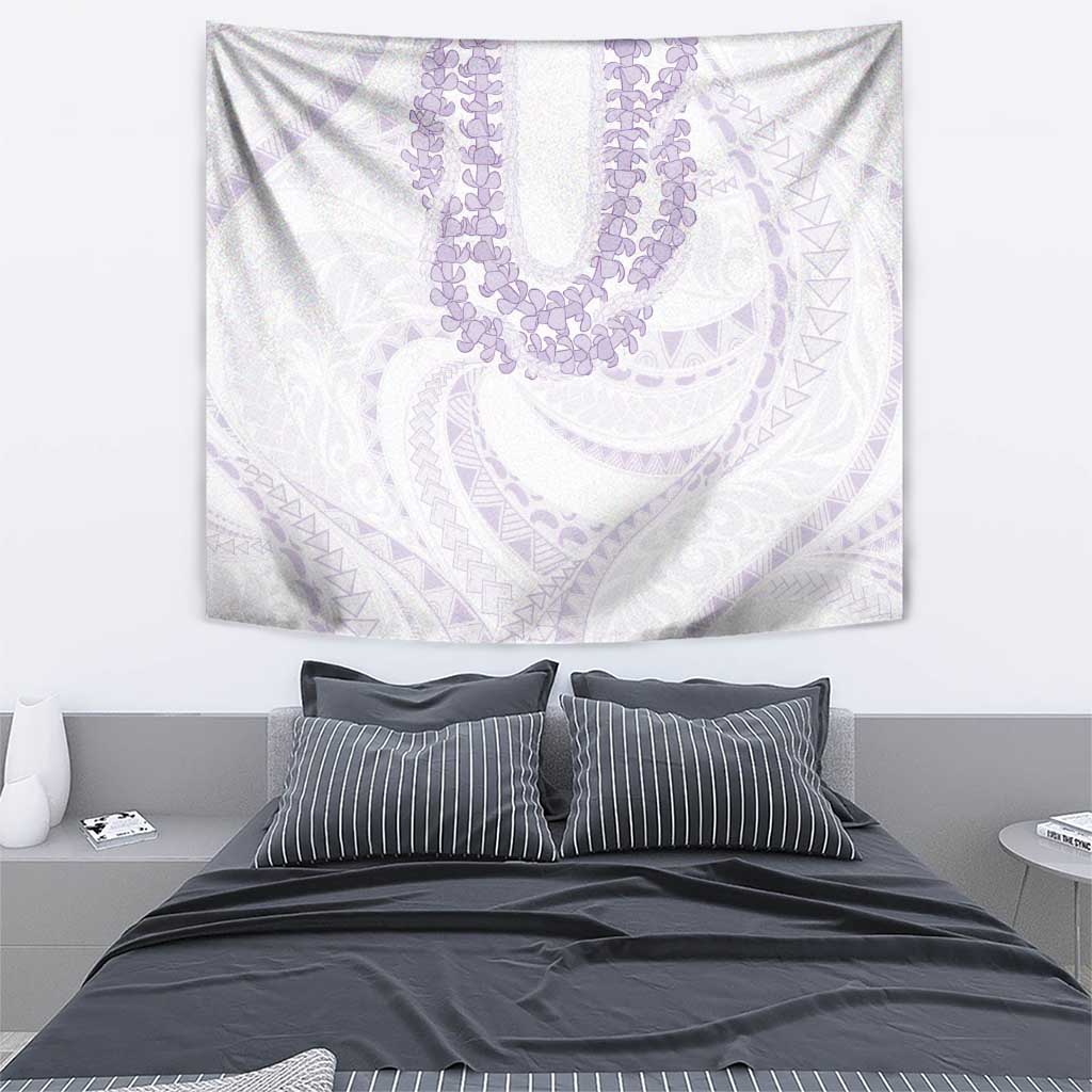 Aloha Lei Onaona Tapestry Purple Hawaiian Tribal Pattern