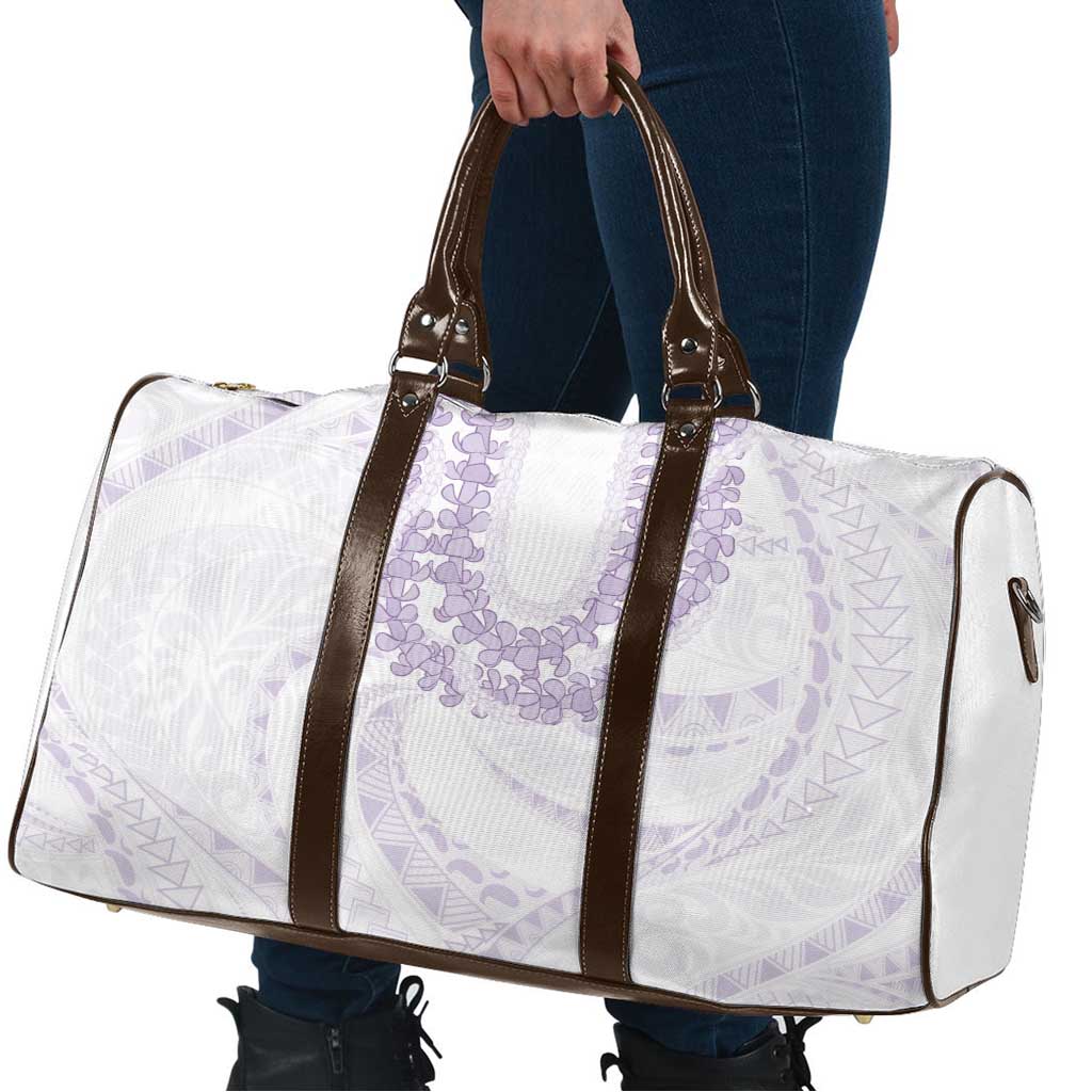 Aloha Lei Onaona Travel Bag Purple Hawaiian Tribal Pattern - Polynesian Pride