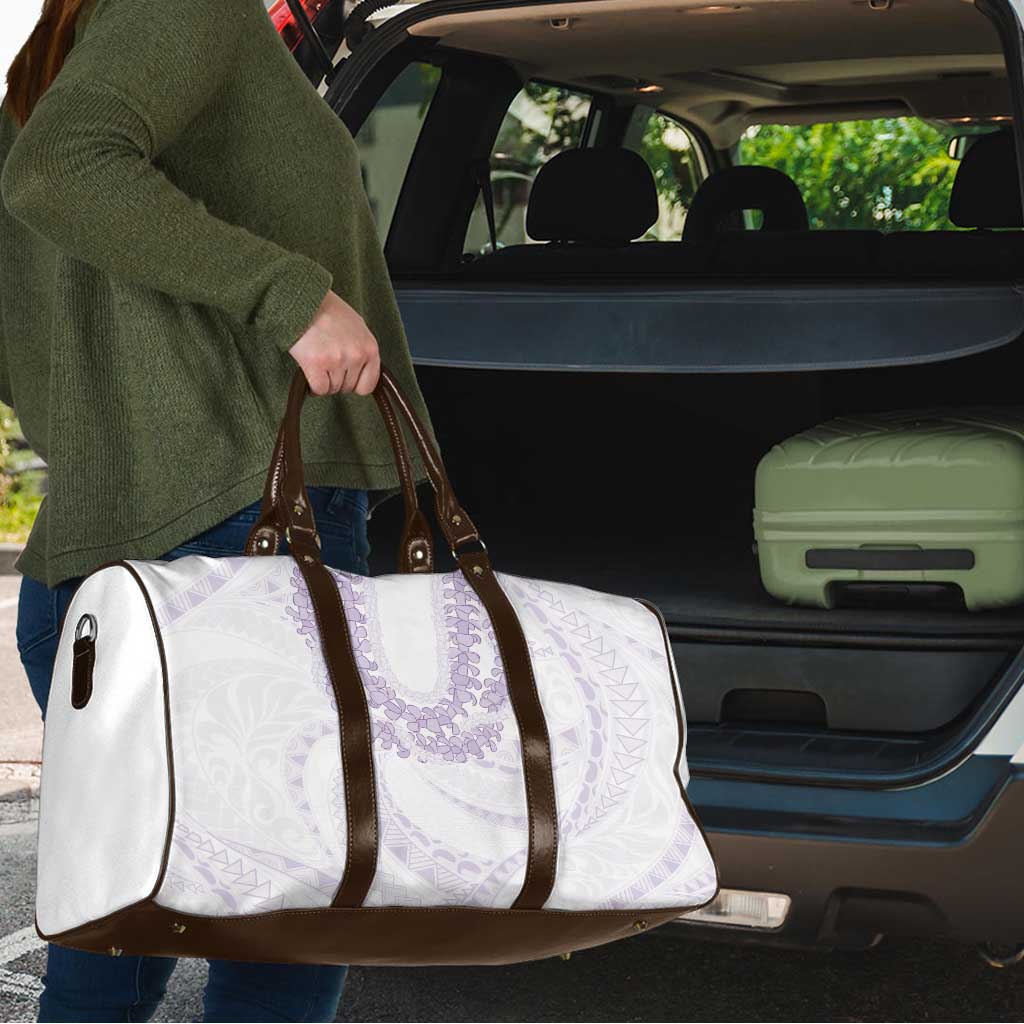 Aloha Lei Onaona Travel Bag Purple Hawaiian Tribal Pattern - Polynesian Pride