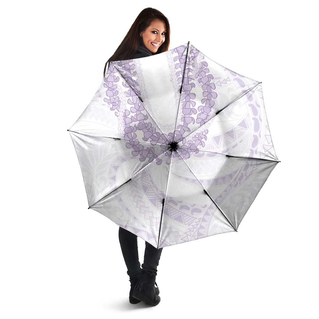 Aloha Lei Onaona Umbrella Purple Hawaiian Tribal Pattern - Polynesian Pride