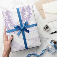 Aloha Lei Onaona Wrapping Paper Purple Hawaiian Tribal Pattern - Polynesian Pride