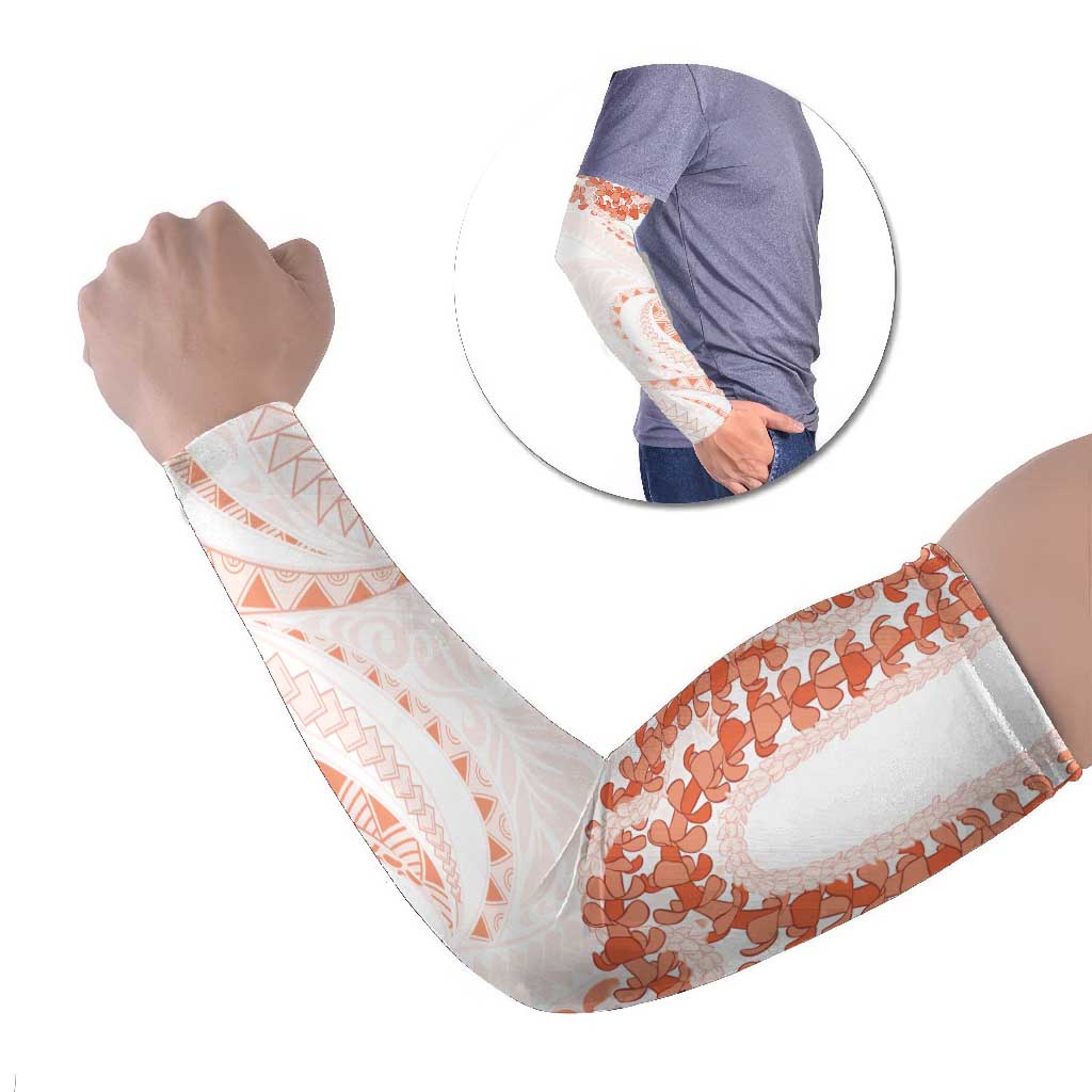 Aloha Lei Onaona Arm Sleeves Red Hawaiian Tribal Pattern - Polynesian Pride