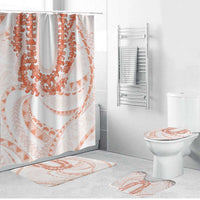 Aloha Lei Onaona Bathroom Set Red Hawaiian Tribal Pattern - Polynesian Pride