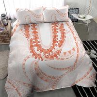 Aloha Lei Onaona Bedding Set Red Hawaiian Tribal Pattern