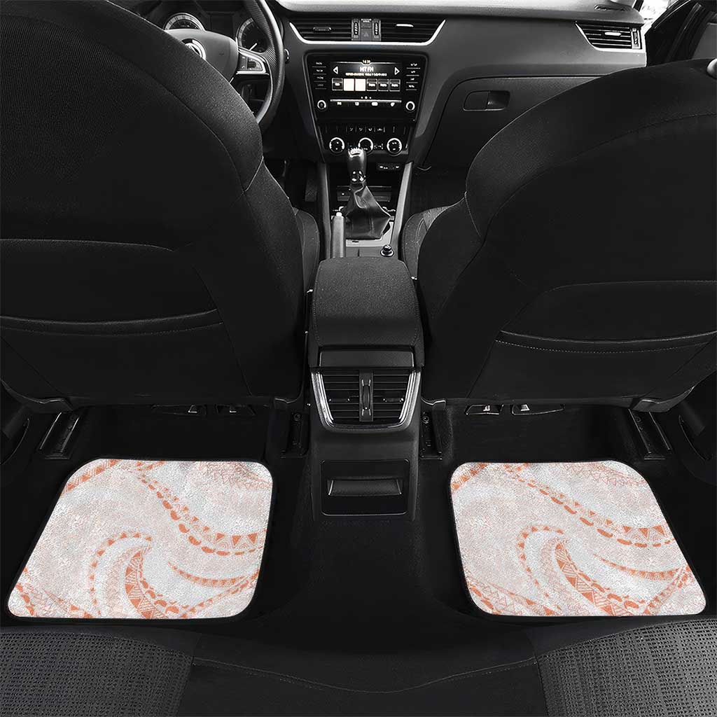 Aloha Lei Onaona Car Mats Red Hawaiian Tribal Pattern