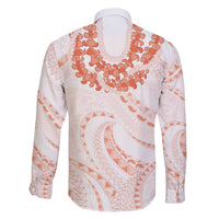 Aloha Lei Onaona Family Matching Off The Shoulder Long Sleeve Dress and Hawaiian Shirt Red Hawaiian Tribal Pattern