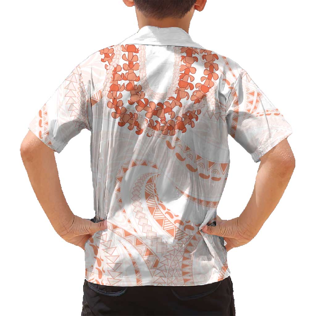 Aloha Lei Onaona Family Matching Off Shoulder Short Dress and Hawaiian Shirt Red Hawaiian Tribal Pattern