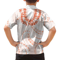 Aloha Lei Onaona Family Matching Tank Maxi Dress and Hawaiian Shirt Red Hawaiian Tribal Pattern