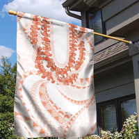Aloha Lei Onaona Garden Flag Red Hawaiian Tribal Pattern