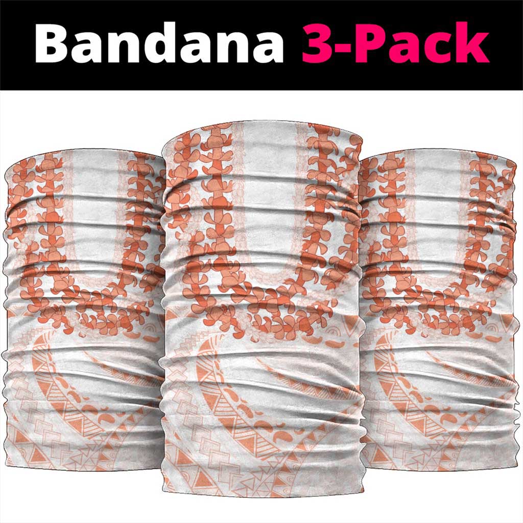 Aloha Lei Onaona Neck Gaiter Red Hawaiian Tribal Pattern - Polynesian Pride