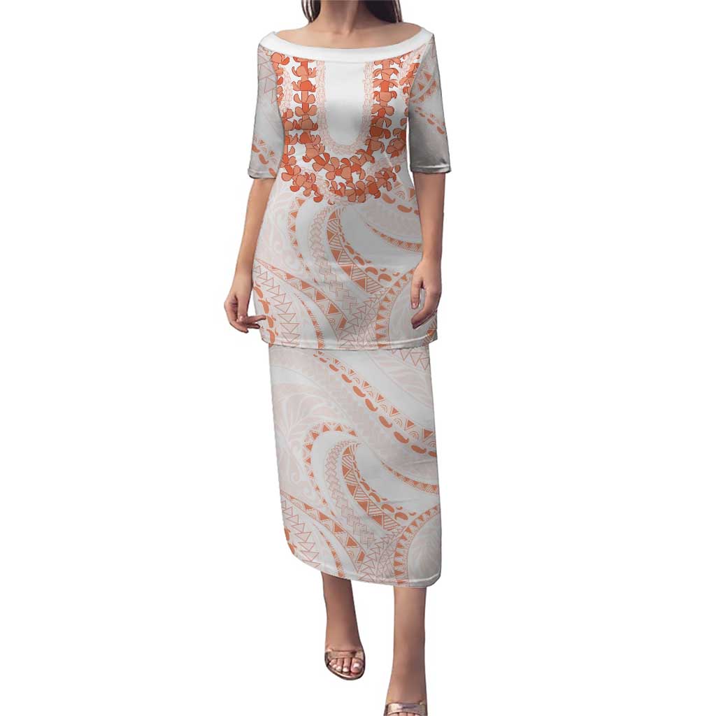 Aloha Lei Onaona Puletasi Red Hawaiian Tribal Pattern LT9 Long Dress Red - Polynesian Pride