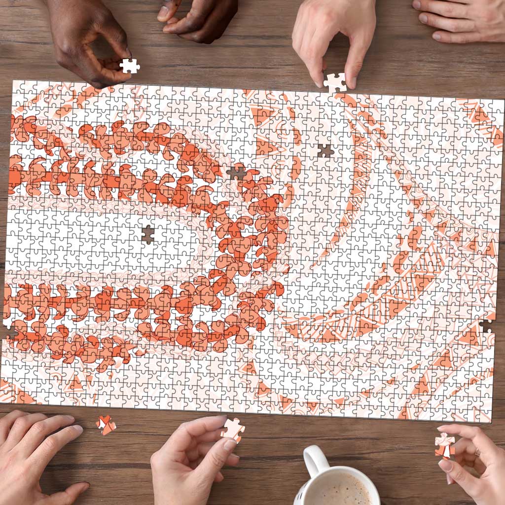 Aloha Lei Onaona Puzzle Red Hawaiian Tribal Pattern - Polynesian Pride