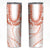 Aloha Lei Onaona Skinny Tumbler Red Hawaiian Tribal Pattern
