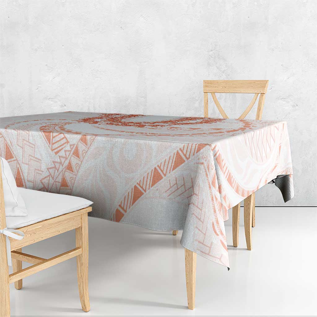 Aloha Lei Onaona Tablecloth Red Hawaiian Tribal Pattern