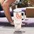Aloha Lei Onaona Tumbler With Handle Red Hawaiian Tribal Pattern