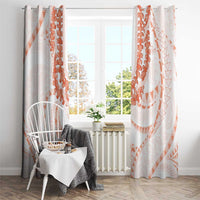 Aloha Lei Onaona Window Curtain Red Hawaiian Tribal Pattern LT9 - Polynesian Pride