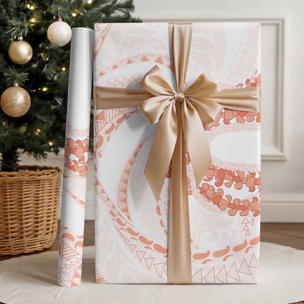 Aloha Lei Onaona Wrapping Paper Red Hawaiian Tribal Pattern - Polynesian Pride