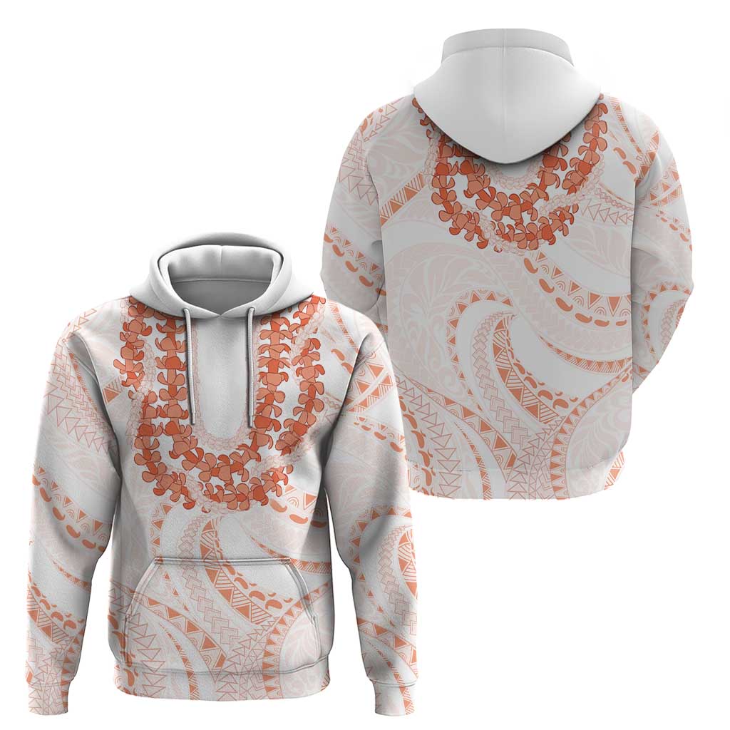 Aloha Lei Onaona Zip Hoodie Red Hawaiian Tribal Pattern LT9 - Polynesian Pride
