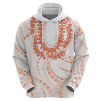 Aloha Lei Onaona Zip Hoodie Red Hawaiian Tribal Pattern LT9 - Polynesian Pride