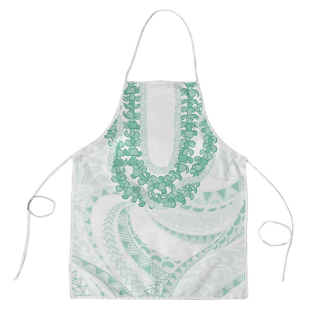 Aloha Lei Onaona Apron Sage Green Hawaiian Tribal Pattern - Polynesian Pride