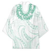 Aloha Lei Onaona Kimono Sage Green Hawaiian Tribal Pattern - Polynesian Pride