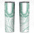 Aloha Lei Onaona Skinny Tumbler Sage Green Hawaiian Tribal Pattern