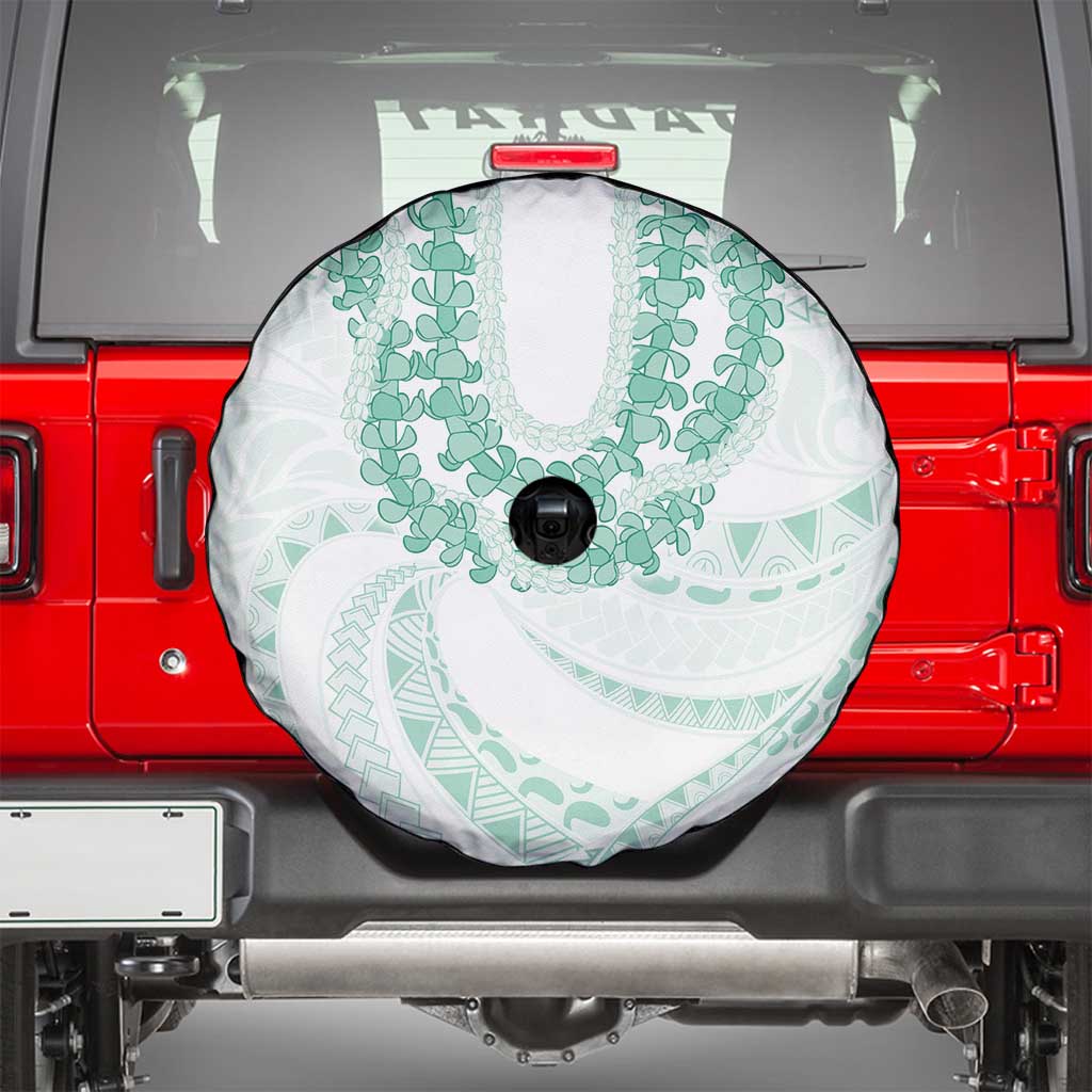 Aloha Lei Onaona Spare Tire Cover Sage Green Hawaiian Tribal Pattern