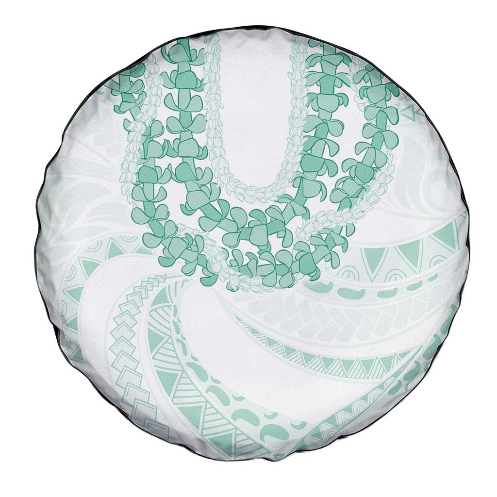 Aloha Lei Onaona Spare Tire Cover Sage Green Hawaiian Tribal Pattern