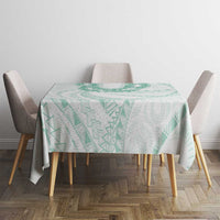 Aloha Lei Onaona Tablecloth Sage Green Hawaiian Tribal Pattern