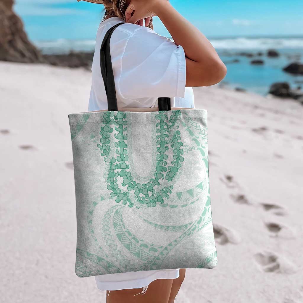 Aloha Lei Onaona Tote Bag Sage Green Hawaiian Tribal Pattern - Polynesian Pride