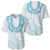 Aloha Lei Onaona Baseball Jersey Teal Hawaiian Tribal Pattern
