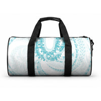 Aloha Lei Onaona Duffle Bag Teal Hawaiian Tribal Pattern LT9 One size Teal - Polynesian Pride