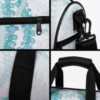 Aloha Lei Onaona Duffle Bag Teal Hawaiian Tribal Pattern LT9 - Polynesian Pride
