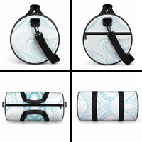 Aloha Lei Onaona Duffle Bag Teal Hawaiian Tribal Pattern LT9 - Polynesian Pride